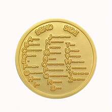 1枚金属CW摩尔斯电码纪念芯片币，摩尔斯电码芯片，娱乐学习密码语言和游戏，口袋代币芯片 - 彩色 - 查看 7