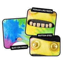 Spin Master Fugg Life系列9英寸玩具，滑稽丑陋的怪物毛绒玩具，长着类似人类的牙齿，古怪的收藏娃娃，适合青少年、成人和怪异玩具爱好者的节日生日礼物 - 史普拉奇爵士 - 查看 5