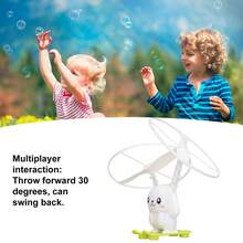 Cute Bunny Airplane Bubble Machine - Automatic Induction Bubble Machine, Indoor/Outdoor Toy For Children, Perfect For Gardens And Parties, Rechargeable, Suitable For Children Aged 3 And Over.