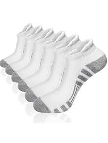 6双装男士短袜 高品质低帮圆领踝袜 网眼透气 百搭休闲男士船袜 - A款 - 查看 2