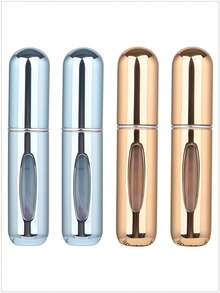 1个/2个/3个/4个/5个装 5毫升便携式迷你香水可填充喷雾瓶，配有香水泵头，适合旅行和户外使用