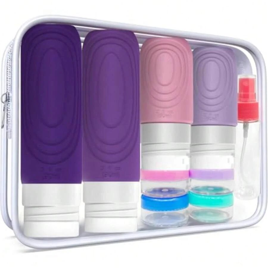 CYPNBotellas de viaje para artículos de tocador 17 piezas 3oz TSA Aprobado Silicona Sin BPA Reutilizable 0.2 Litros ViajesFashion - 221213057 - Ver 1