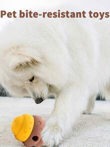 1pc Elastic Slow Feeder Pet Toy, Silicone Honeycomb Shaped Slow Feeder Bowl For Dogs & Cats, Silicone Material