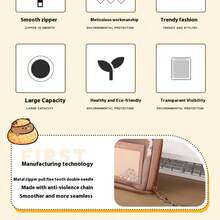 47 piezas Juego de papelería de Rata de Agua. Estuche para lápices de Rata de Agua lindo, diseño de varias capas, incluye pegatinas, llavero y broche. Gran capacidad, juego de regalo, de vuelta a la escuela, bolso - Multicolor - Ver 11