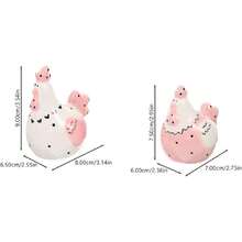 Juego De Salero y Pimentero Sal y Pimienta Set Cerámica Ahorrar Espacio,39837125 - Multicolor - Ver 2