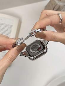 1 chiếc Dây đeo đồng hồ nữ/bé gái đơn giản dễ thương hình bướm đính đá, thích hợp đeo hàng ngày hoặc dự tiệc, làm bằng hợp kim kẽm, tương thích với Apple Watch Series 11 10 9 8 7 6 5 4 3 2 1 38mm 40mm 41mm 42mm 44mm 45mm 46mm 49mm Ultra 1/2/3 SE. Là món quà tuyệt vời dành cho bạn gái, bạn bè và gia đình vào ngày Valentine, sinh nhật và Ngày của Mẹ (Chỉ bao gồm dây đeo đồng hồ). - Bạc - Xem 10