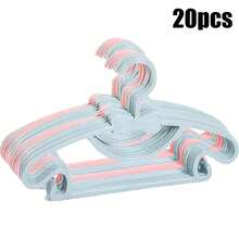 Baby Clothes Hangers, 20 Pack Kids Hangers, Baby Toddler Kids Hangers With Hook, No Trace Cute Bow Clothes Hanger For Children Clothes, Sturdy&Durable Clothes Hangers - Multicolor - View 10