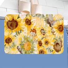 Diatom Mud Floor Mat, Made Of High-Quality Diatom Mud And Tech Fabric, With An Ultra-Soft Surface That Can Absorb Water To The Maximum Extent. Print 1.9.397 - Black - View 1