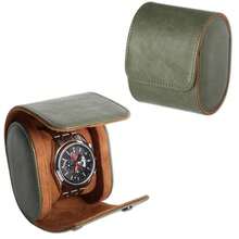 1/2/3 Slot Watch Travel Storage Box, Portable Retro Leather Watch Display Case, Watch Storage Box, Men's Christmas Gift - one-size - View 23