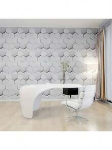 Peel & Stick Ball Pattern Wallpaper - Waterproof Oil-Proof Vinyl Contact Paper For Wall Decor & Furniture Refurbishing - Grey - View 8