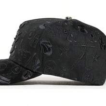 GORRA EL BARBAS B-STAR GRAFFITI NEGRA CON CIERRE A PRESIÓN BARBGRAFFI BLK - por defecto - Ver 4