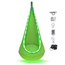 Hanging Chair Swing Hammock ,1 Count Colorful Swing Chair With Inflatable Cushion, Outdoor Camping Hanging Chair For Indoor Swing Hammock Hanging