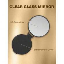 Compact Mirror Bulk, Round  Mirror For Purse, Set Of 4 (Black),39799236 - 黑色 - 查看 6
