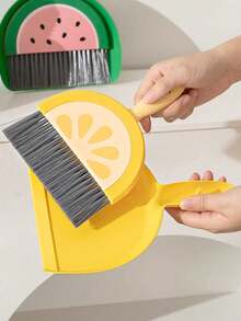 Mini Broom Set, Handheld Dustpan & Brush, Plastic Trash Scoop, Small Dustpan & Broom Combo Set, Mini Broom & Dustpan For Home, Desk, Student, Cleaning - Multicolor - View 7