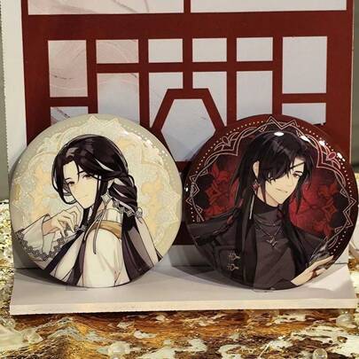 Creative Exquisite Pins/Brooches For Anime "Mo Dao Zu Shi", "Tian Guan Ci Fu", "Xie Lian Hua Cheng", "Lan Wangji & Wei Wuxian", Suitable For Backpack Decoration, Collection Display, Anime Fans Gift