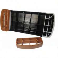 BANCO STEP DE AEROBICS EN PLASTICO PVC REFORZADO, PLATAFORMA AJUSTABLE 2 ALTURAS NEGRO/BLANCO/DORADO - por defecto - Ver 4