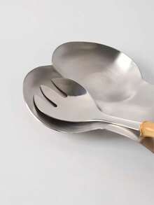 1pc Stainless Steel Kitchen Utensil Holder, Spoon Rack, Pot Spatula Tray, Countertop Spoon Organizer - Silver - View 4