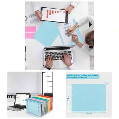 25 Packs Hanging File Folders, Bright Green Hanging File Folders Letter Size, Hanging Folders With 1/5 - Cut Tabs, Hanging Folders Filing Cabinets, File Organizer Folder Office, School, Home