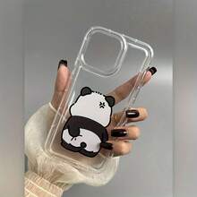 Adorable Angry Panda Transparent Anti-drop Case Suitable For Apple 14 Pro Max Phone - Multicolor - Ver 5