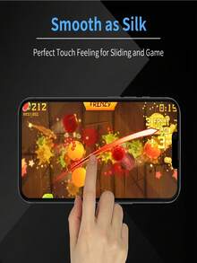 Protetor de tela de vidro fosco (3 unidades) compatível com iPhone 17 Pro Max/17 Air/16 Pro Max/16 Plus/16E/15 Pro Max/14 Pro Max/13 Pro Max/13 Mini 12 11 Pro Max X XR XS Max. Projetado para escrita natural, com menos reflexos, é um acessório essencial para proteção de tela. Ideal para uso diário, no escritório e em casa. À prova d'água, resistente a impactos, quedas e arranhões. - Claro - Ver 5