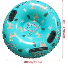 1pc Inflatable Snow Tube, Thick Inflatable Snow Tube, Suitable For Winter Skiing