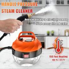 Limpiador a vapor portátil de 2500 Walta presión, 6 velocidades, con 3 cabezales de cepillo para cocina y baño. - Tipo de Enchufe A USA (110-127V) - Ver 3