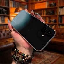 Funda TPU Transparente Cute Cartoon Anime Diseño Original Corazón Estrella Conejo Oso Gato Para el  17 16 15 14 13 12 11 X XS Pro Max 8 7 6 Plus SE caso marco suave - transparente - Ver 2