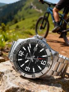 Casio 卡西欧 MTP-VD01D-1B 男士不锈钢表带石英表，休闲配饰，男士礼物 - 黑色 - 查看 3