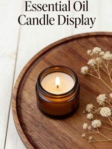 1pc 360° Rotating Tray, Rotating Round Wooden Plate, Kitchen Storage, Bathroom Decor Plate, Rotating Tea Tray, Rotating Kitchen Storage Dish, Suitable For Cabinet, Kitchen Countertop, Pantry, Non-Slip For Kitchen Organization, Tabletop Decor, Ramadan Decor, Holiday Gift