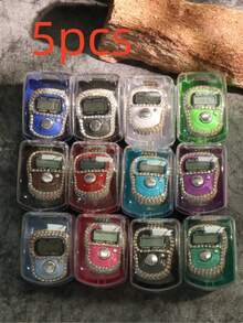 1pc-5pcs 2026 Spring Ramadan | Mini Rhinestone Finger Tally Counter, Middle Eastern Ramadan Prayer Counting Tool - Multicolor - View 15