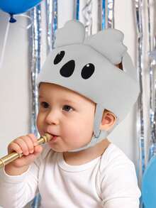 Cute Bear Anti-Fall Hat, Baby Toddler Walker Hat, Anti-Collision Protective Headgear For Children Aged 10-36 Months - Gray Koala - View 5