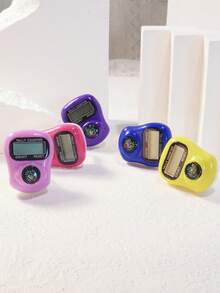 1个/5个/10个装新款计数器，适用于斋月、圣诞节、万圣节、节日、祈祷、居家使用、缓解压力、健身、瑜伽、仓库盘点、戒指计数器、电子计数器、中东阿拉伯语款、便携式指环计数器，佩戴于手指，操作简便。本产品采用纽扣电池供电（已内置纽扣电池）。 - 彩色 - 查看 8