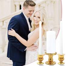 1pc/6pcs - Retro Black Glass Candlesticks/Gold-Plated Candlesticks/Gold-Plated Candlesticks/Glass Candlesticks. They Can Hold Nordic-Style Candles, Cylindrical Candles, And Long Candlesticks. - Multicolor - View 4