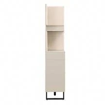 Compact, Hallway, Wall-Mounted Shoe Cabinet With Filling Panel, Dimensions 110x186x38 Cm - Beige - View 6