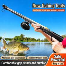 "Black Shark II" Outdoor Fishing Rod Slingshot -Made Of Aluminum Alloy, Stainless Steel Fishing Reel, And A Complete Set Of Accessories, Suitable For Freshwater/Saltwater Underwater Fishing Equipment - Luxury Set - View 3