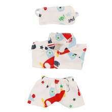 Eyemask & Sleepwear Set (Random Pattern), Bottle Hanger, Slippers, For Labubu, Holiday & Birthday Gift (Excluding Plush Doll) - Multicolor - View 10