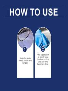 Anti-Fog Spray For Glasses, Glasses Anti-Fog Cleaning Solution For Clear Vision, Water-Resistant, Portable Defogging Agent - Liquid - View 7