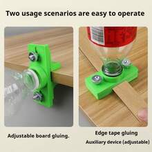 Woodworking Glue Applicator - Edge Banding And Panel Bonding Tool, Suitable For Handcraft And Factory Installation, Professional Auxiliary Tool - [Painted Wood Panels + Painted Edge Banding] Green Set - View 4