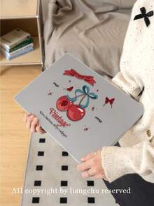 1 Piece, Retro Cherry Bow Pattern | Frosted Acrylic Ultra-Thin Laptop Case | Compatible With Air13 2025/Pro16 M3 M2 | Fingerprint-Resistant, Shockproof, And Heat Dissipation 3-In-1 | An Essential Protective Case For Office And Study - Multicolor - View 9