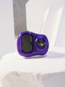 1个/5个/10个装新款计数器，适用于斋月、圣诞节、万圣节、节日、祈祷、居家使用、缓解压力、健身、瑜伽、仓库盘点、戒指计数器、电子计数器、中东阿拉伯语款、便携式指环计数器，佩戴于手指，操作简便。本产品采用纽扣电池供电（已内置纽扣电池）。 - 彩色 - 查看 2