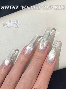 MISS SHAKA 10毫升春夏美甲情人节白色猫眼凝胶指甲油流行色超闪多功能美白凝胶美甲店特供美甲用品 - 彩色 - 查看 14