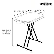 Mesa Personal 26 Pulgadas Color Negro - Blanco - Ver 5