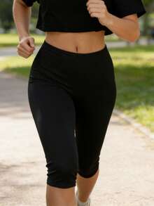 Women's High Waisted Soft Black Yoga Pants For Workout, Athletic, Running  Daily Use - 黑色 - 查看 4