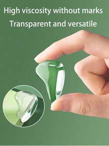 4个装柔软硅胶护角，桌面边缘缓冲垫，家具边角保护器，桌子、床边安全垫 - 透明的 - 查看 1