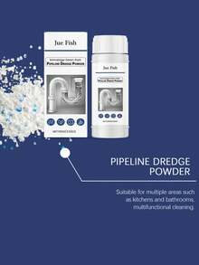 Drain Cleaner - Deeply Dissolves Hair And Grease Buildup, Keeps Drains Flowing Smoothly, Pipe Cleaning Agent - Powdery - View 5