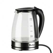 [Same model: 94353526] HD-1857-A 220V 2000W 1.8L Electric Glass Kettle UK Plug - como en la foto - Ver 2