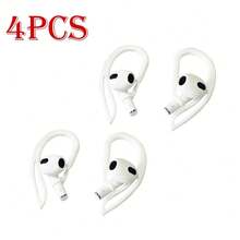8pcs Bluetooth Earphone Ear Hooks, Sports Anti-Lost Ear Hooks, Transparent Anti-Lost Ear Hooks, Non-Slip Silicone Material, Compatible With Apple Pro Bluetooth Earphones - Multicolor - View 20