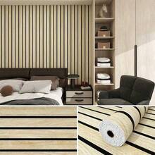 1 Cuộn Tấm ốp tường giả gỗ phẳng 3D - Miếng dán tường tự dính cách âm, 40CM*300CM, Giấy dán tường tự dính, Giấy dán tường giả gỗ phẳng PVC dày, chống thấm nước, có thể tháo rời và tấm xốp, Dùng để trang trí nhà cửa, Phòng khách chống thấm nước, chống ẩm, hiệu ứng 3D nổi. - Nhiều màu - Xem 6
