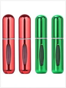 1个/2个/3个/4个/5个装 5毫升便携式迷你香水可填充喷雾瓶，配有香水泵头，适合旅行和户外使用