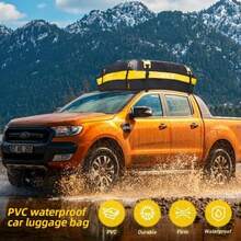 KIOVINO Bolsa de Techo de Coche, PVC, 15 Pies Cbicos Caja de Equipaje Plegable Impermeable con Tapete Antideslizante, Diseo de Tira Reflectante - como se muestra en la figura - Ver 8